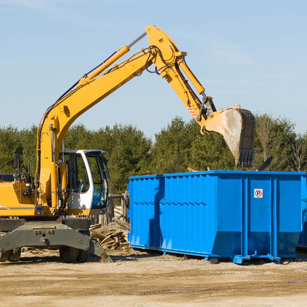 what size residential dumpster rentals are available in Wellton Hills